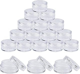 50 Pcs Travel Cosmetic Jar Pots 5ml Creams Make-up Sample Containers wit...