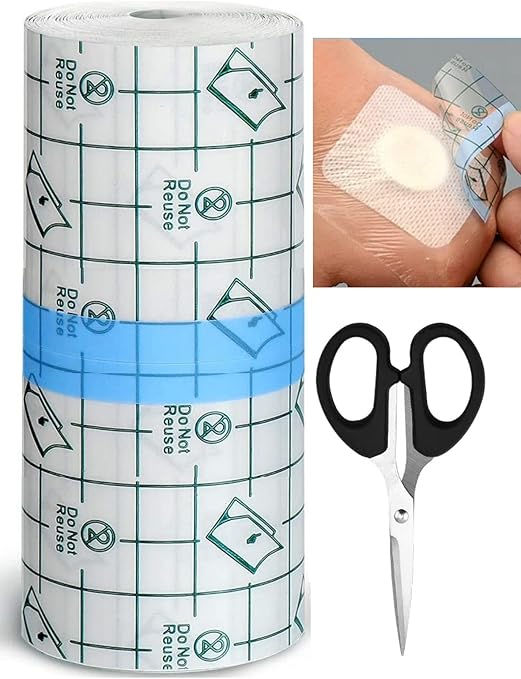 Duschpflaster Wasserfest Pflaster Rolle 15cm x 10m Folienverband Wasserdichtes groß Bandage