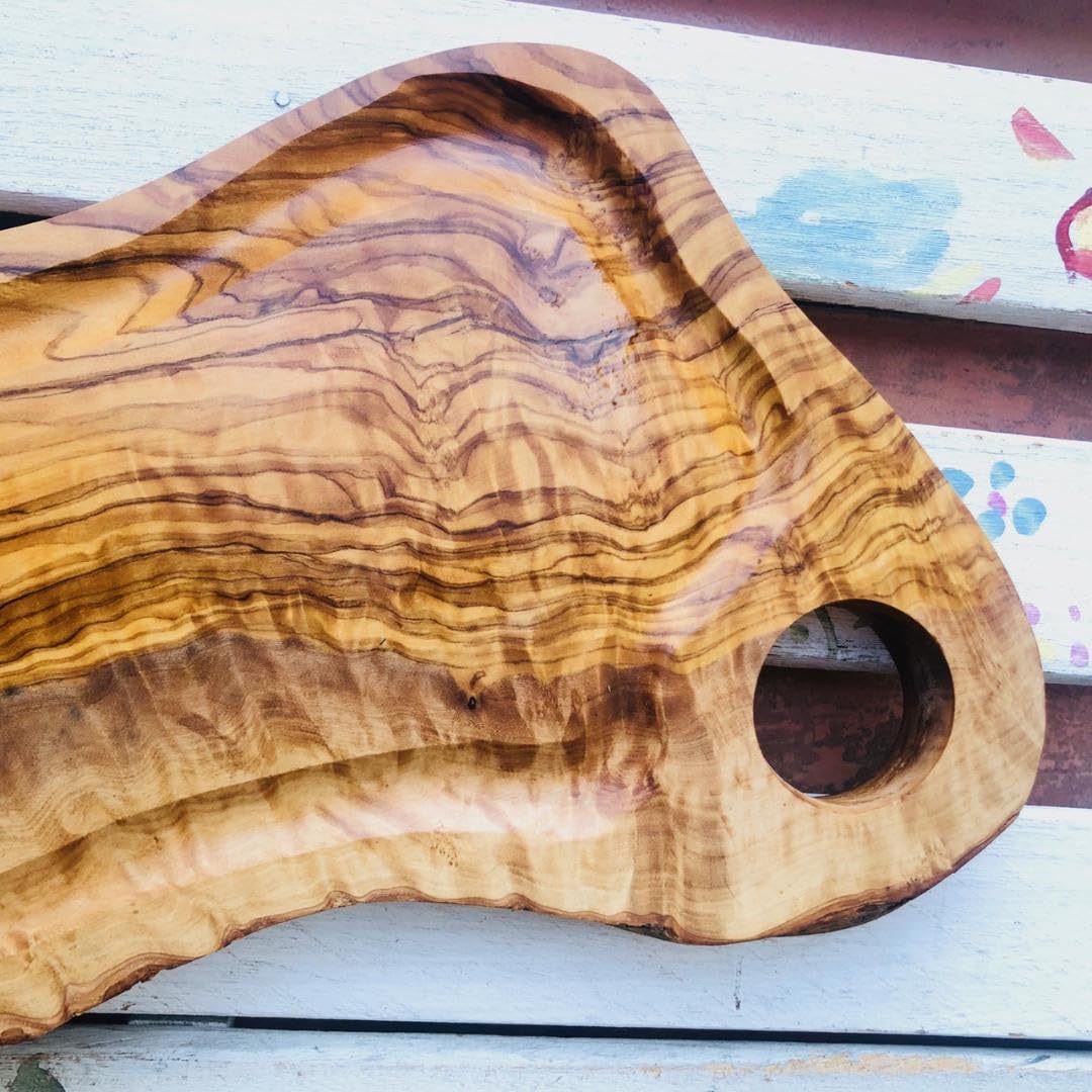 Amazon.co.jp: オリーブの木 個性あふれる1点もの溝付き どっしりと  