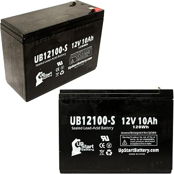 2X 12V 10Ah UB12100-S for Neuton CE5 Battery 24V 10AH SLA AGM Mowers