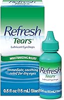 Vista 1 de Gotas lubricantes oculares Refresh Tears para ojos secos, 0.5 fl oz estériles