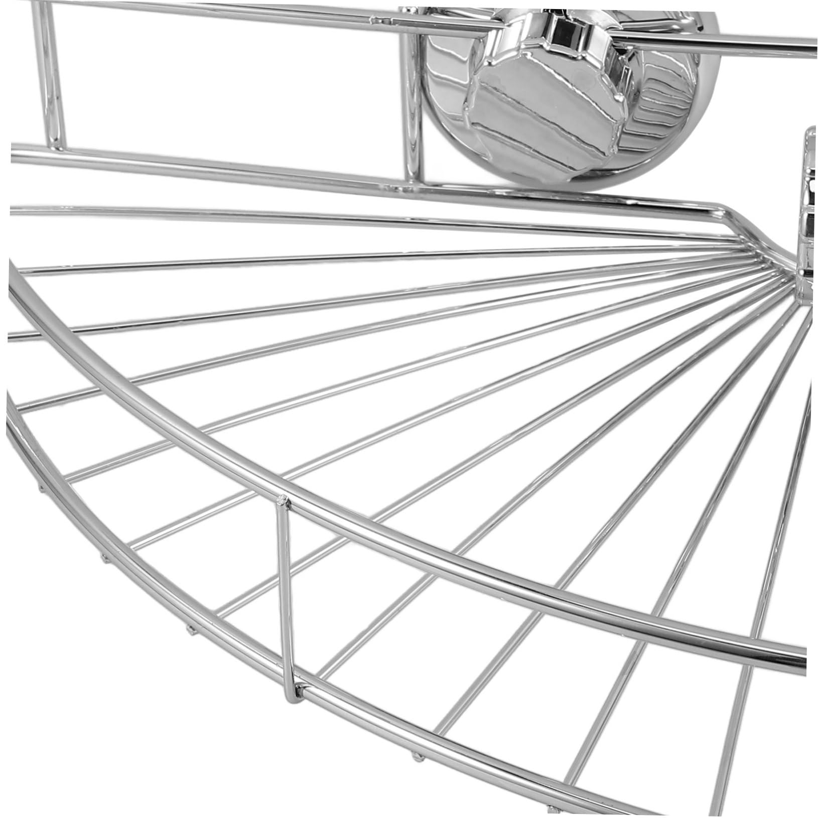 Garneck Acciaio Inox Mensola Design a Ventaglio Angolare, a Ventosa