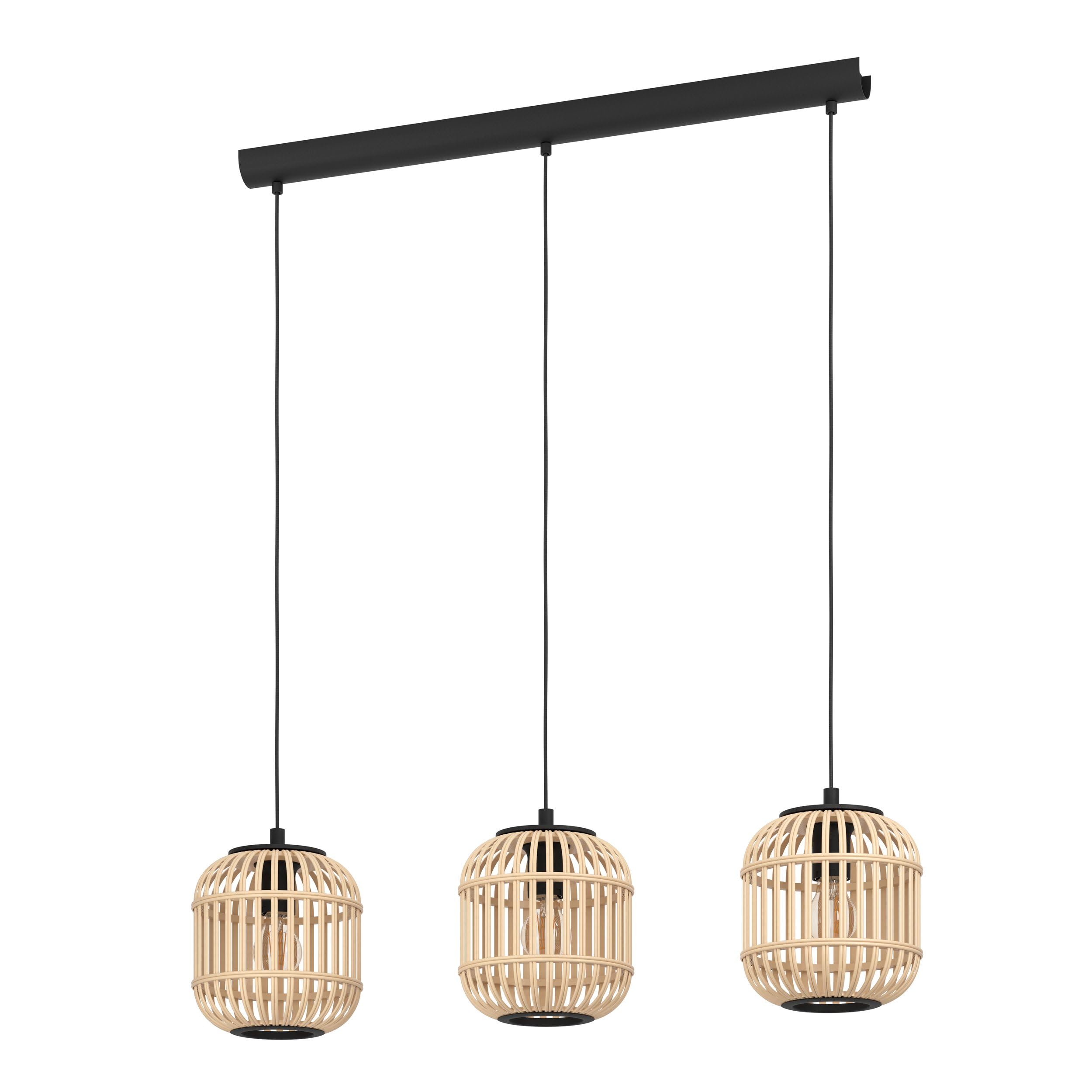 EGLO Hanglamp Libertad zwart-hout kopen