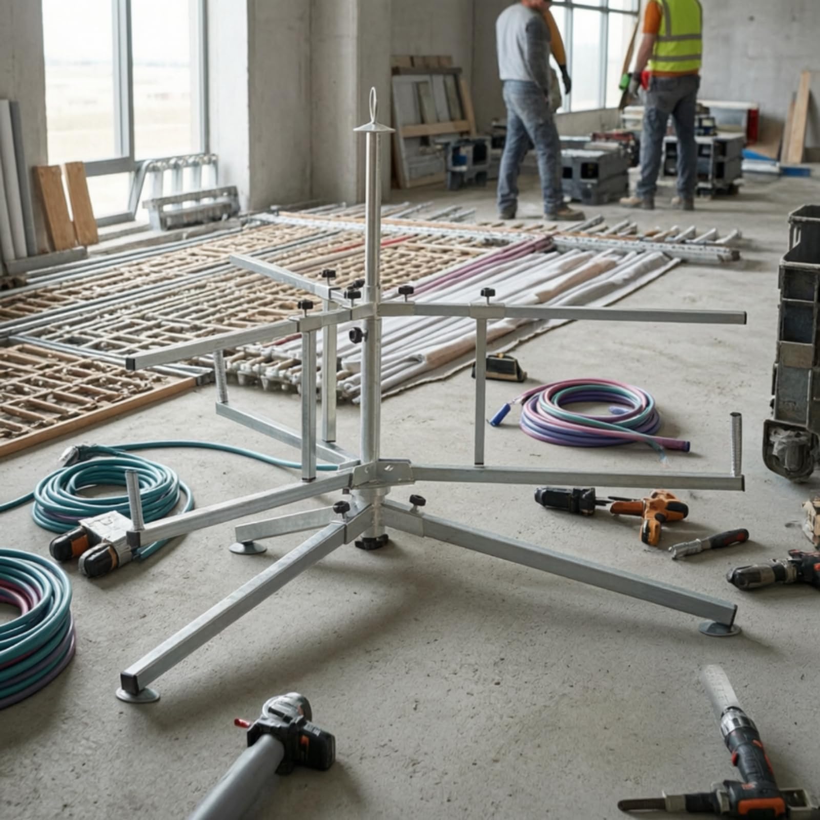 senrollador Tubos Estable Portatubos Antislizante Soporte para Instaladores