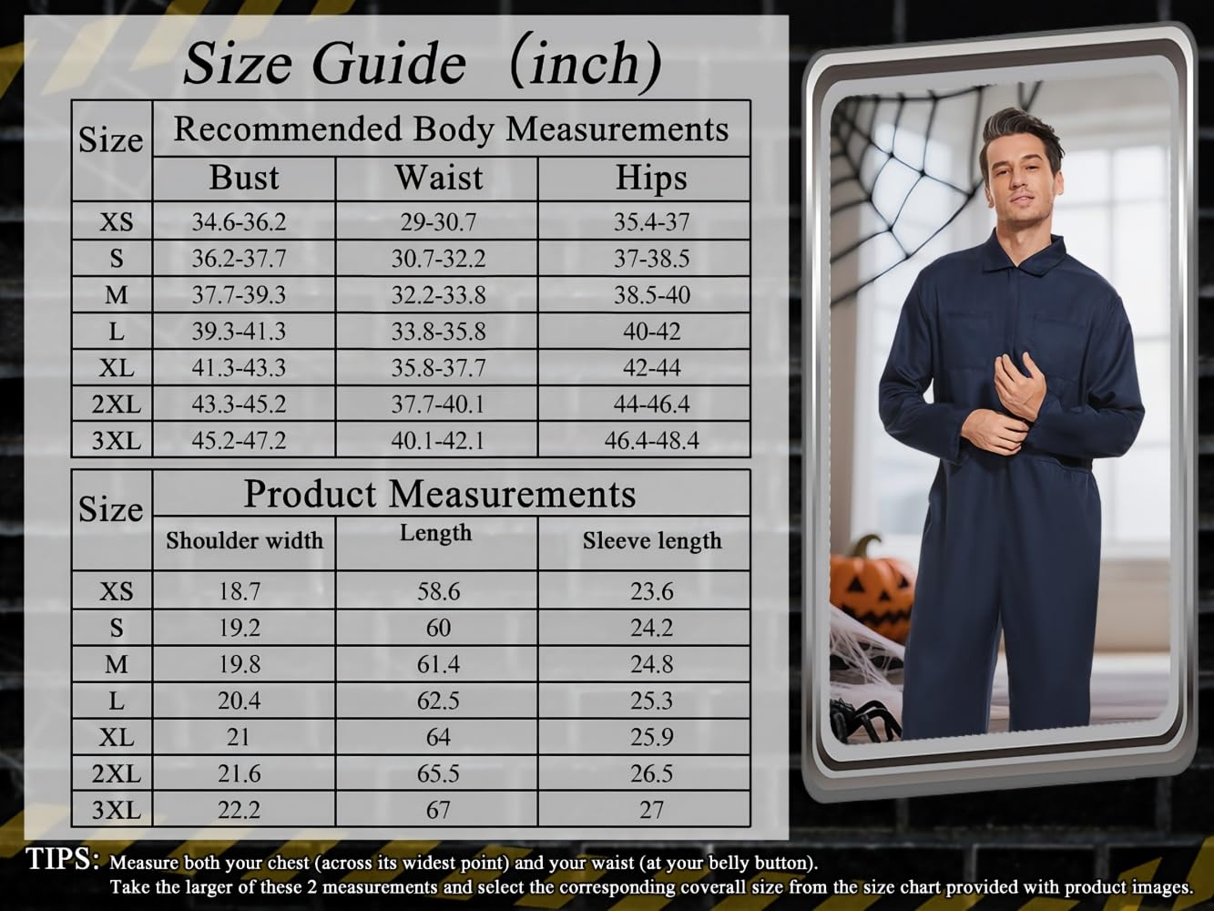 Disfraz de Michael Myers para adultos, máscara de asesino aterrador, overol de terror