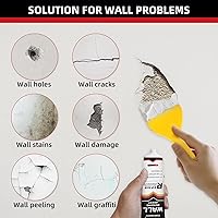 Vista 2 de Kit de reparación de paneles de yeso, kit de reparación de parches de orificios para paneles de yeso, kit de reparación de pared de espiga, masilla