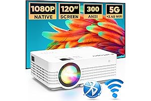 iLive Pop-Up Movie Theater Kit with Speaker (Mini Projector with 120'' Screen Included)