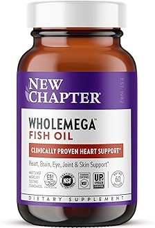 Wholemega Fish Oil Supplement - 2000mg per Serving, Clinically Proven Wild Alaskan Salmon Oil with Omega-3 + Vitamin D3 + Astaxanthin, 60 Softgels