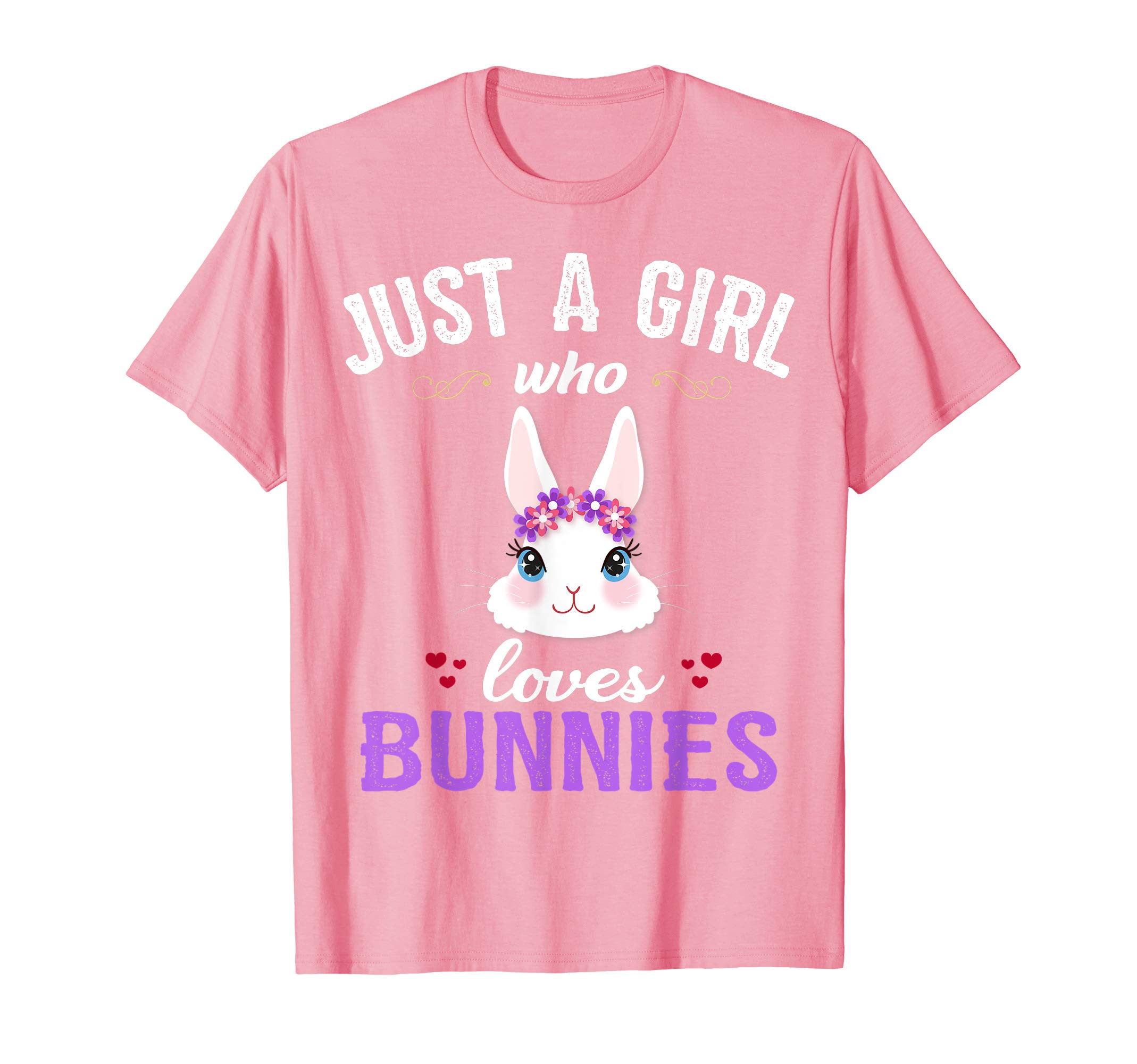 Just A Girl Who Loves Bunnies Shirt GiftsJust A Girl Who Loves Bunnies T-Shirt Gift For Girls Kids T-Shirt
