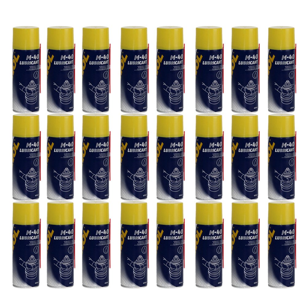 MANNOL 24 x 450ml 9899 M-40 Multifunction/Creeping Oil Rust Remover Multifunction Spray