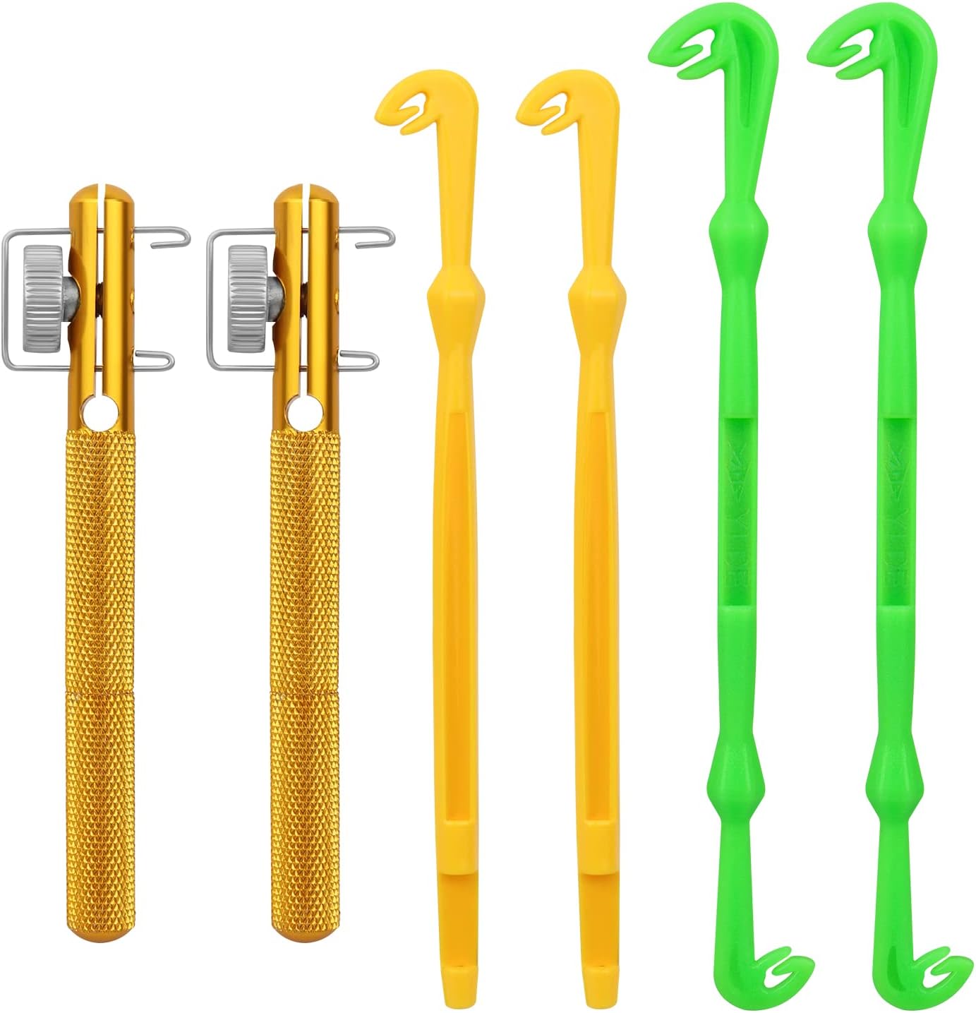 Realure 6 Pcs Fast Hook Tyer Fishing, Line Hook Loop Tyers for Fishing with Easy Hook Knot Tying Tool and Remove Disgorger Fishing for Fly Fishing Sea Fishing Gift, Fishing Gifts for Men