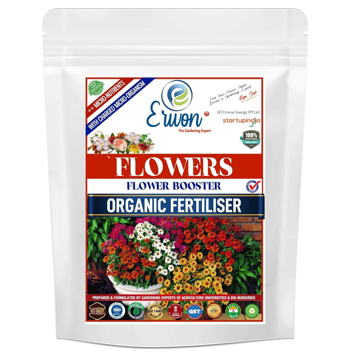 Erwon® Flower Booster, Premium Essential Powerful Organic Fertilizer for Plants, with Charged Micro-Organism and ++ Micronutrients (1800 gm) (B0CL231TDP) Amazon Price History, Amazon Price Tracker
