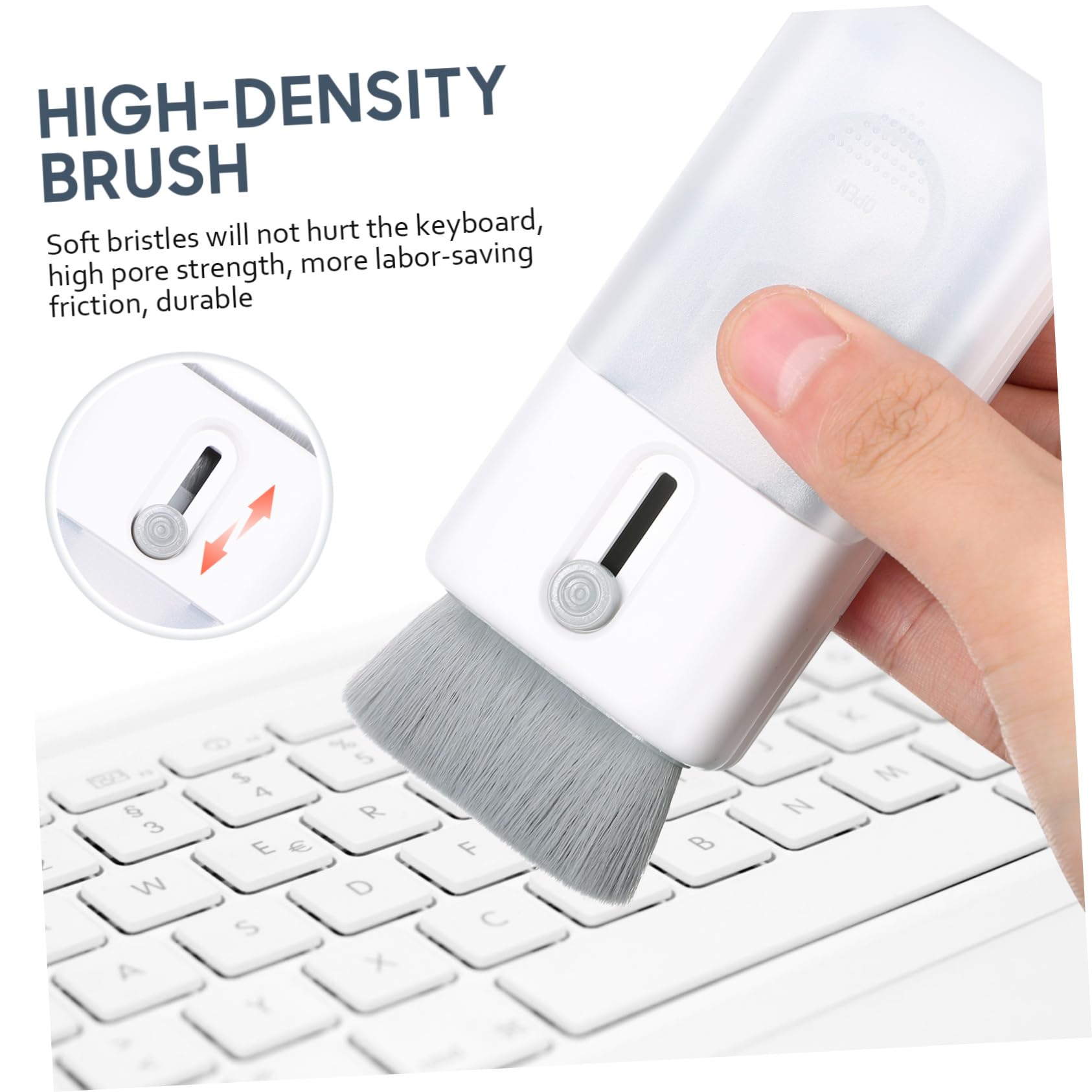 jojofuny 2 Sets Keyboard Cleaning Brush Keyboard for Laptop Electronic Cleaning Brush Cleaning Wiper Keyboards Cleaning Kit Screen Cleaning Kit Earphones for Laptop Cleaning Pen Plastic