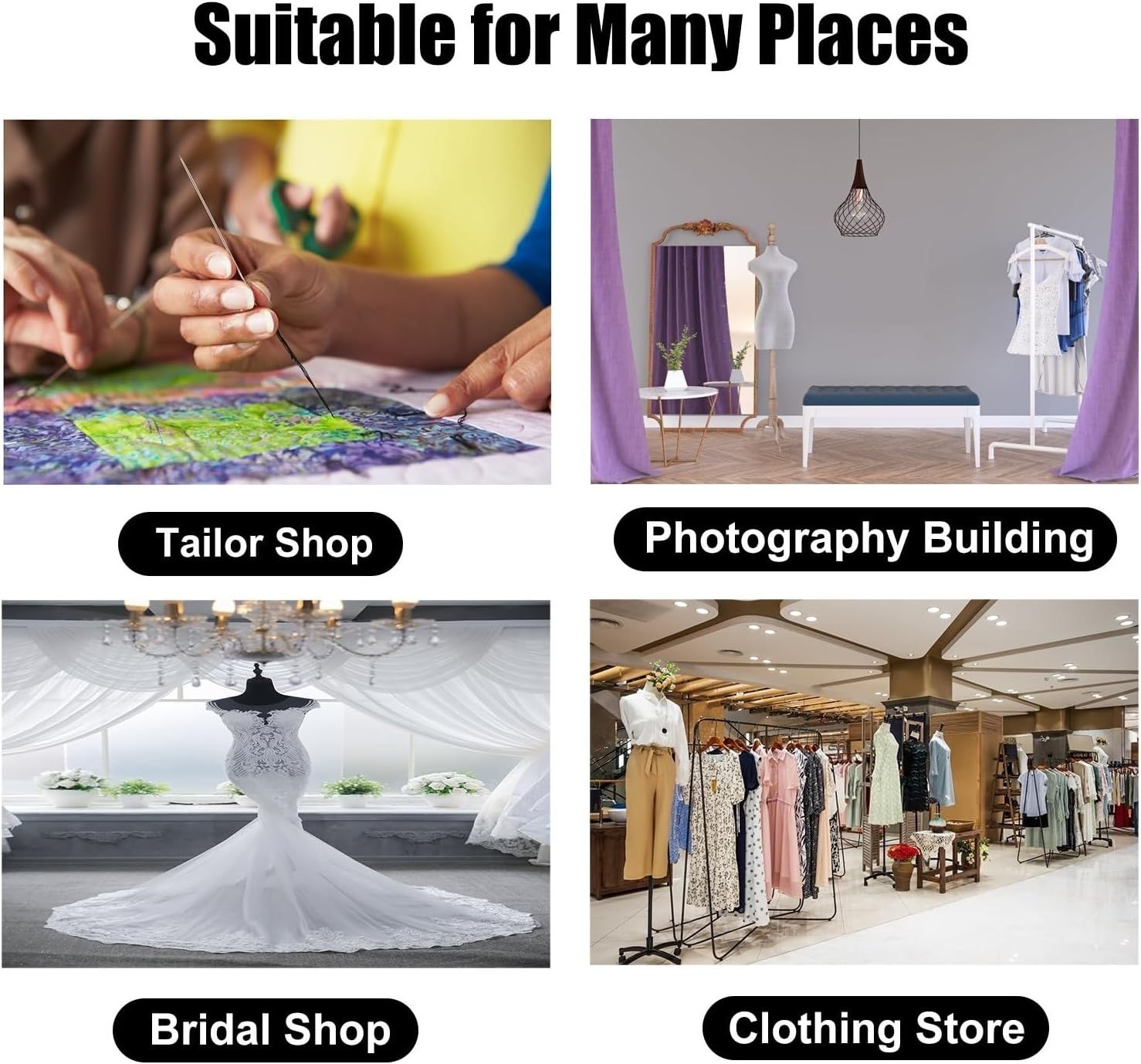 Lightweight Travel Mannequin Dress Form for Women, Portable Torso with Curvy Figure, Ideal for Photography & Fashion Design, Easy to Move, No Arms (Color: Natural)