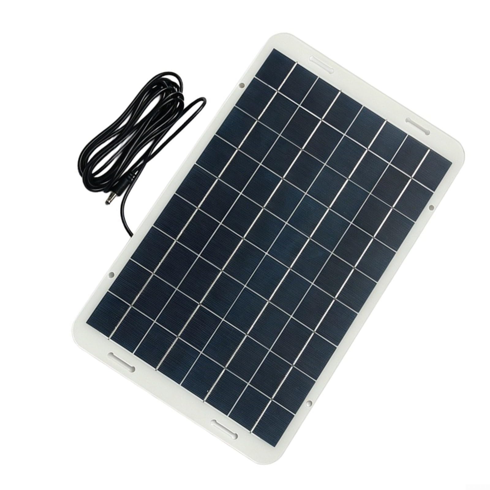 Caricatore solare da 15 W per telecamere di sorveglianza, modulo solare da 18 V senza manutenzione con DC5521, pannello resistente alle intemperie per alimentazione continua all'aperto