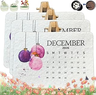 Eco-Friendly Plantable Love Seed Calendar 2026, Seed Farm Plantable Cale...
