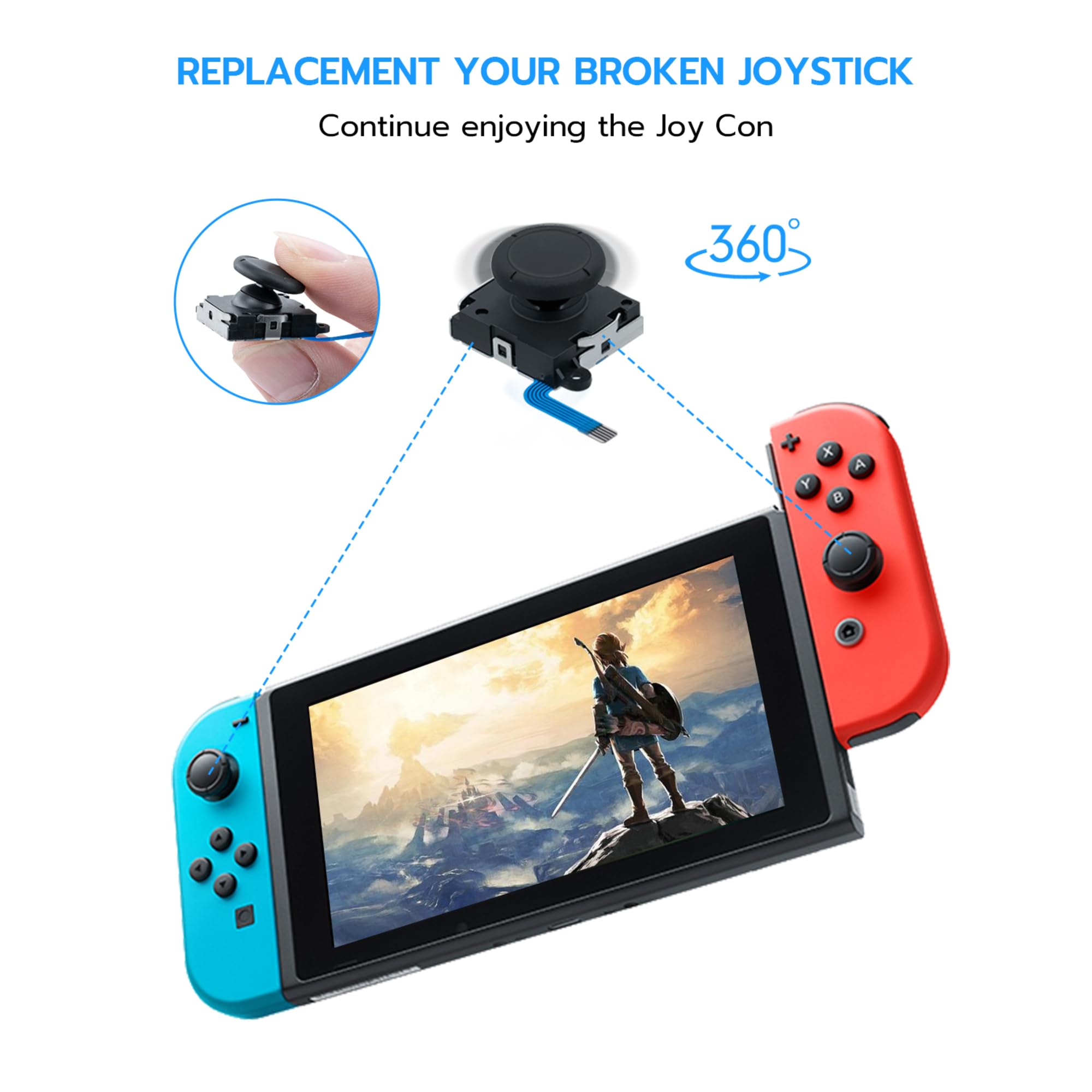 Repair Kit Nintendo Switch Joystick Fix Replacement 3D Analog