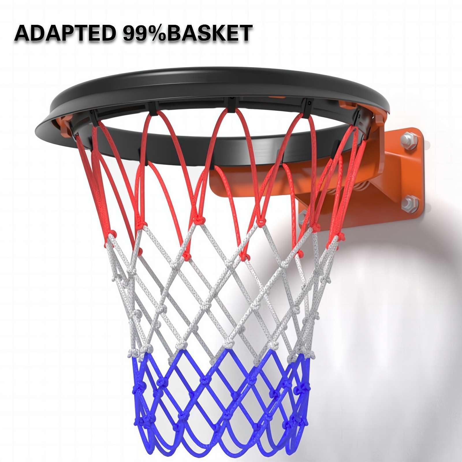 Rete Da Basket Portatile Universale – Installazione Senza Montatura, Leggera, Per Interni Ed Esterni, Colore Arancione/Nero