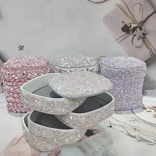 Miniatura 6 de 5 rollos de cinta autoadhesiva con diamantes de imitación de 0.079 pulgadas (0.079 in) para manualidades, decoración de fiesta de boda, decoración