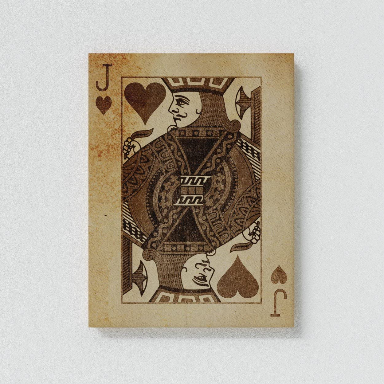 Jack - Stampa artistica su tela, motivo: casinò pop e casinò pop per la casa, stampa poster di medie dimensioni 45,7 x 61 cm | Sense Canvas