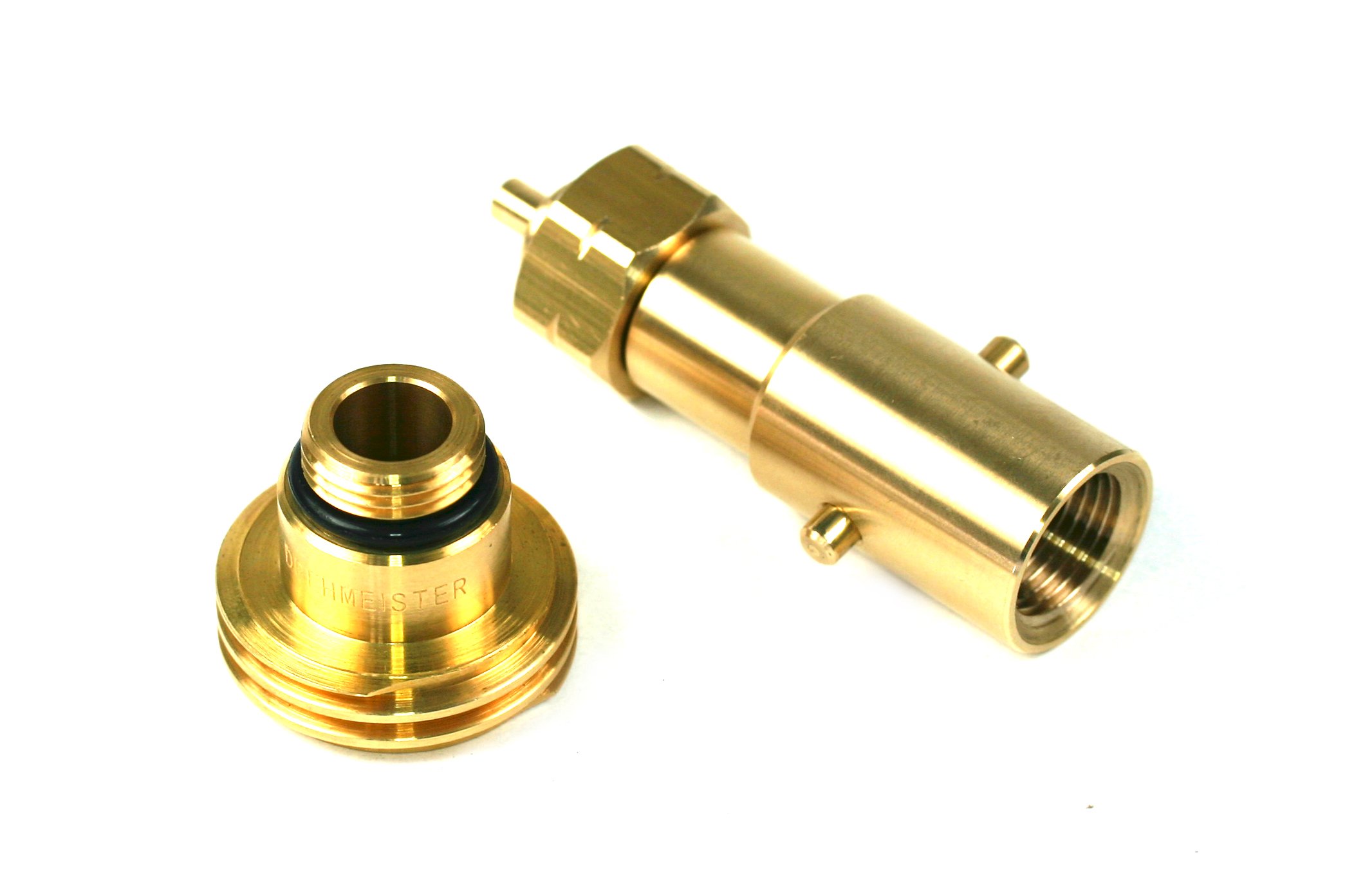 Adaptateur de réservoir avec raccord intégré pour remplir les bouteilles de gaz (11 kg, 33 kg), 2in1 ACME & Bajonett