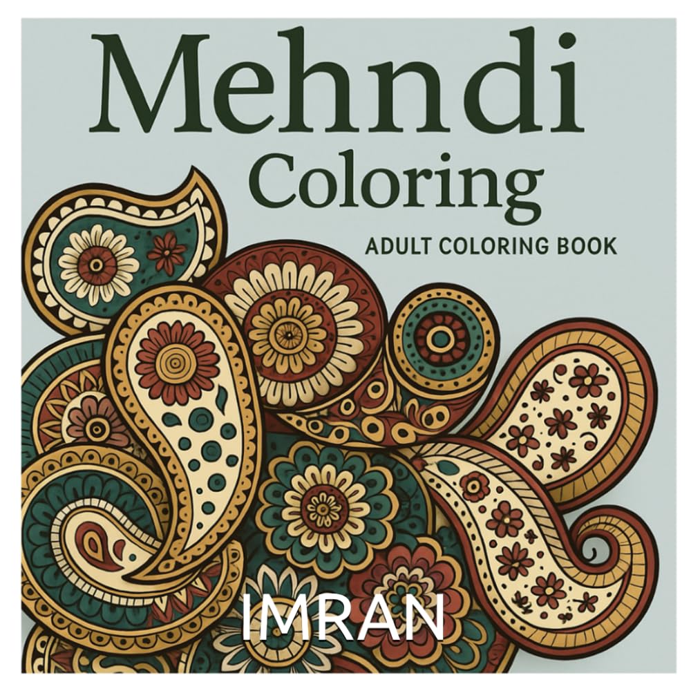Mehndi Coloring Adult Coloring Book