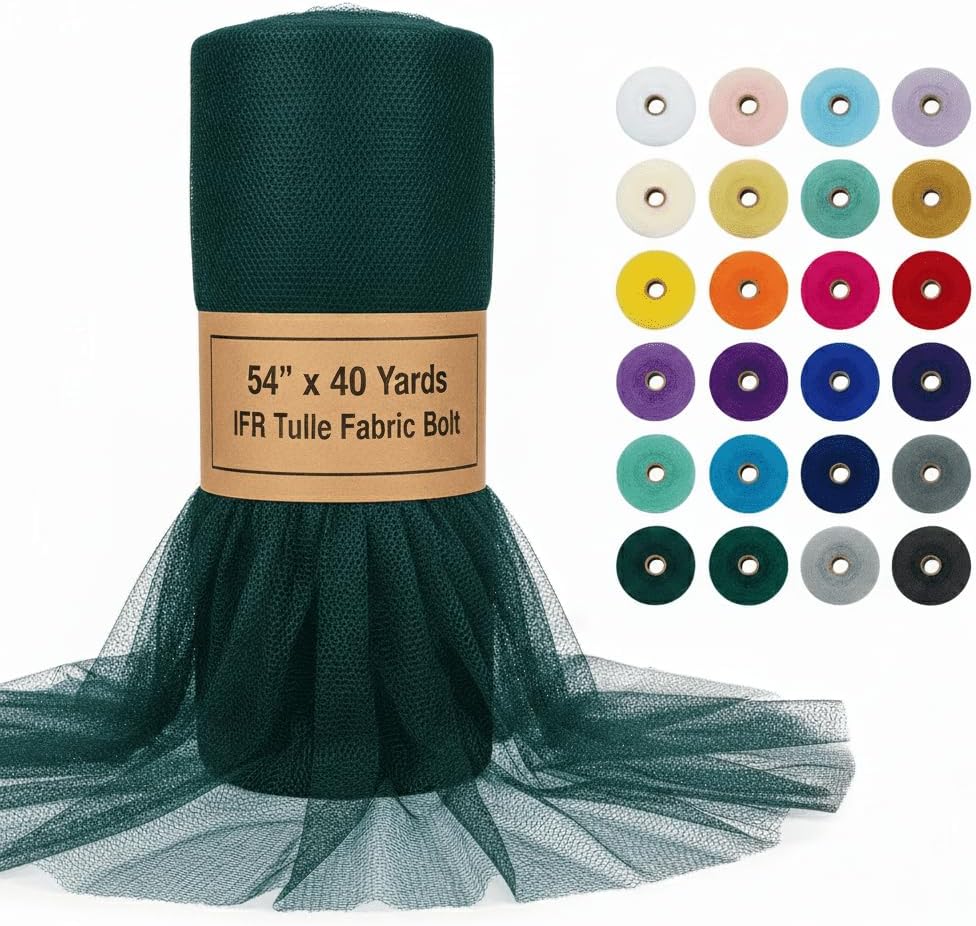 AK TRADING CO.NEW 幅54インチ x 40ヤード チュール ファブリックボルト 54" Wide x 40