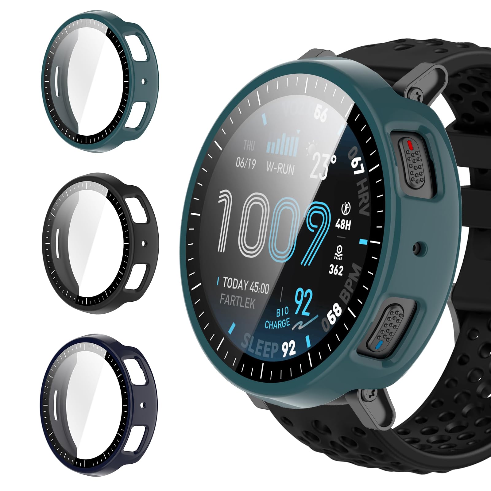 3 Piezas Funda Protectora Integral de 360° Compatible con Amazfit Active MAX Funda