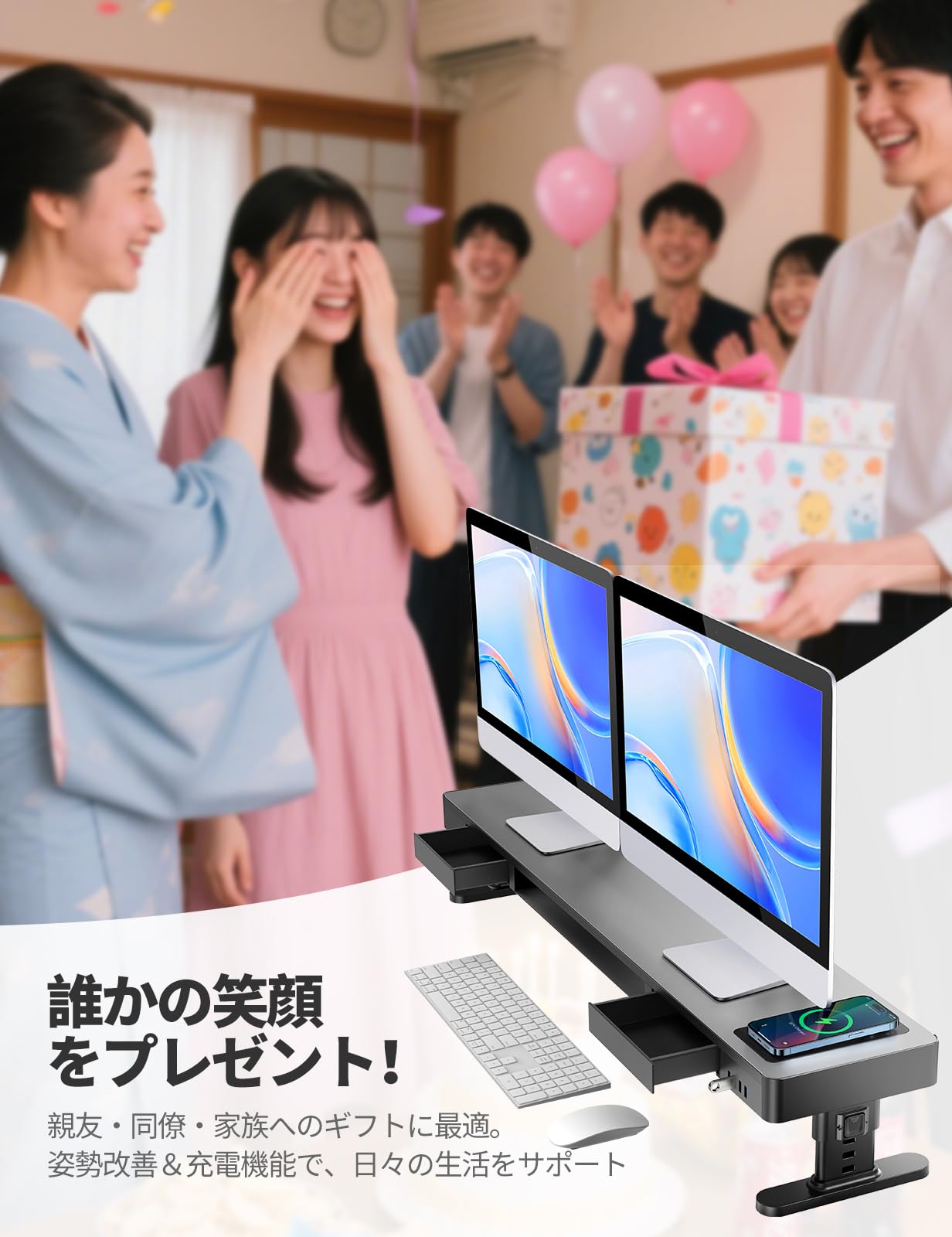 Meatanty デュアル モニター台 4つ高さ調整可能 pc モニタースタンド Amazon.co.jp: Meatanty デュアル モニター台 4つの高さ調整可能 pc