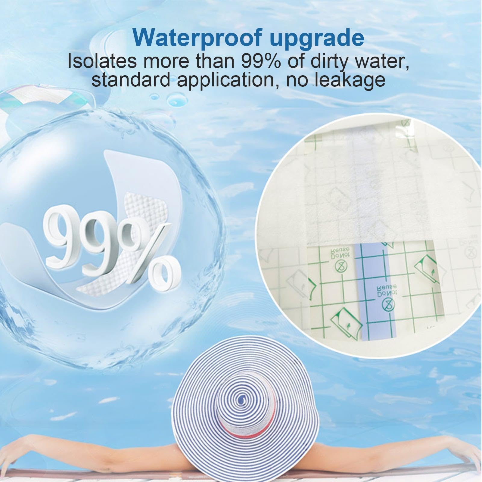 Wasserfeste Slip-Einlagen Für Schwimmen | Transparente PU Damenhygienebinde | Sichere Hygieneeinlagen, Ultradünne Schwimmaufkleber | Damen Baden