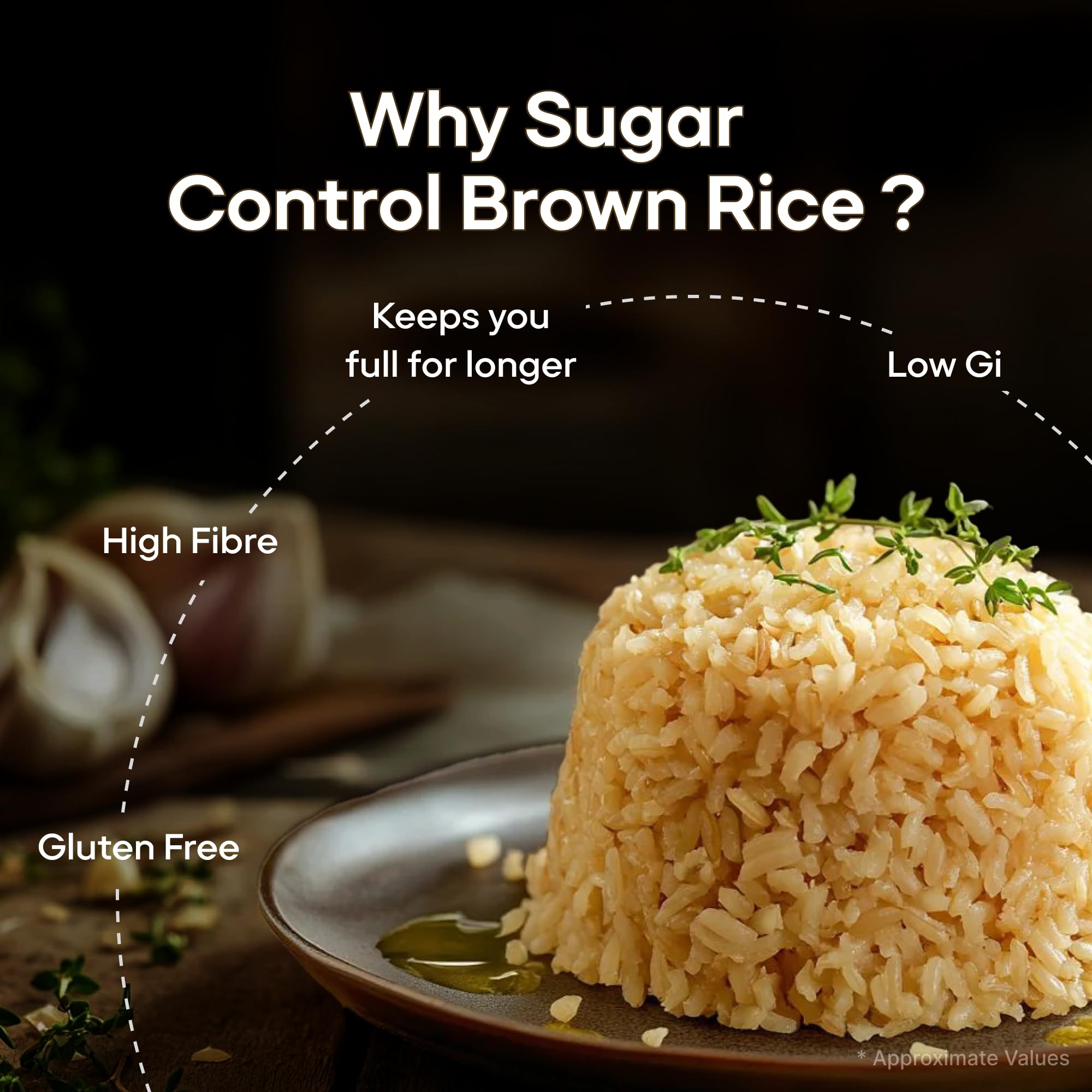Sugar.fit Sugar Control Brown Rice 1kg - Image 5 thumbnail