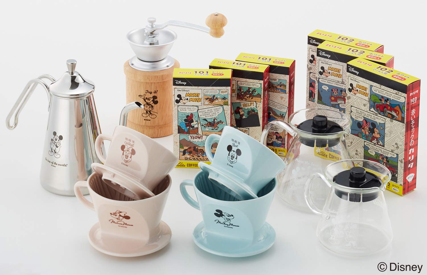 カリタ　ディズニー　ドリッパー6点セット Kalita（カリタ） ミッキー ミニー コーヒーサーバー コーヒー