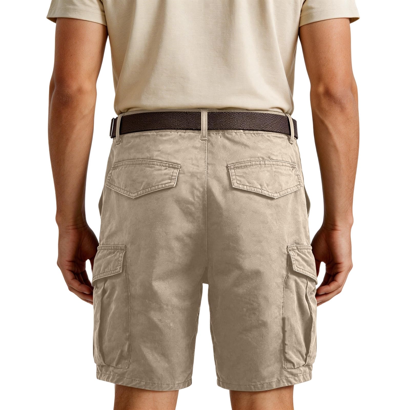 MOKBAY Pantalones Cortos De Trabajo Hombre Deporte Senderismo Montaña Pantalones Cortos Cargo Hombre Militares Casual Verano con Bolsillos