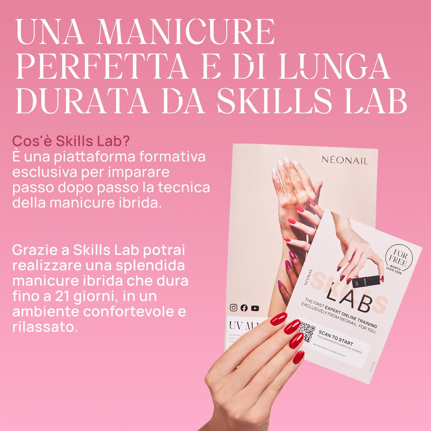 NÉONAIL Essentials Starter Set - Smalto Semipermanente Unghie - Kit Semipermanente Unghie - Gel Unghie - Kit Unghie - Smalto Unghie - Set Unghie - Base e Top Coat - Lampada UV 10W/36 - Smalti