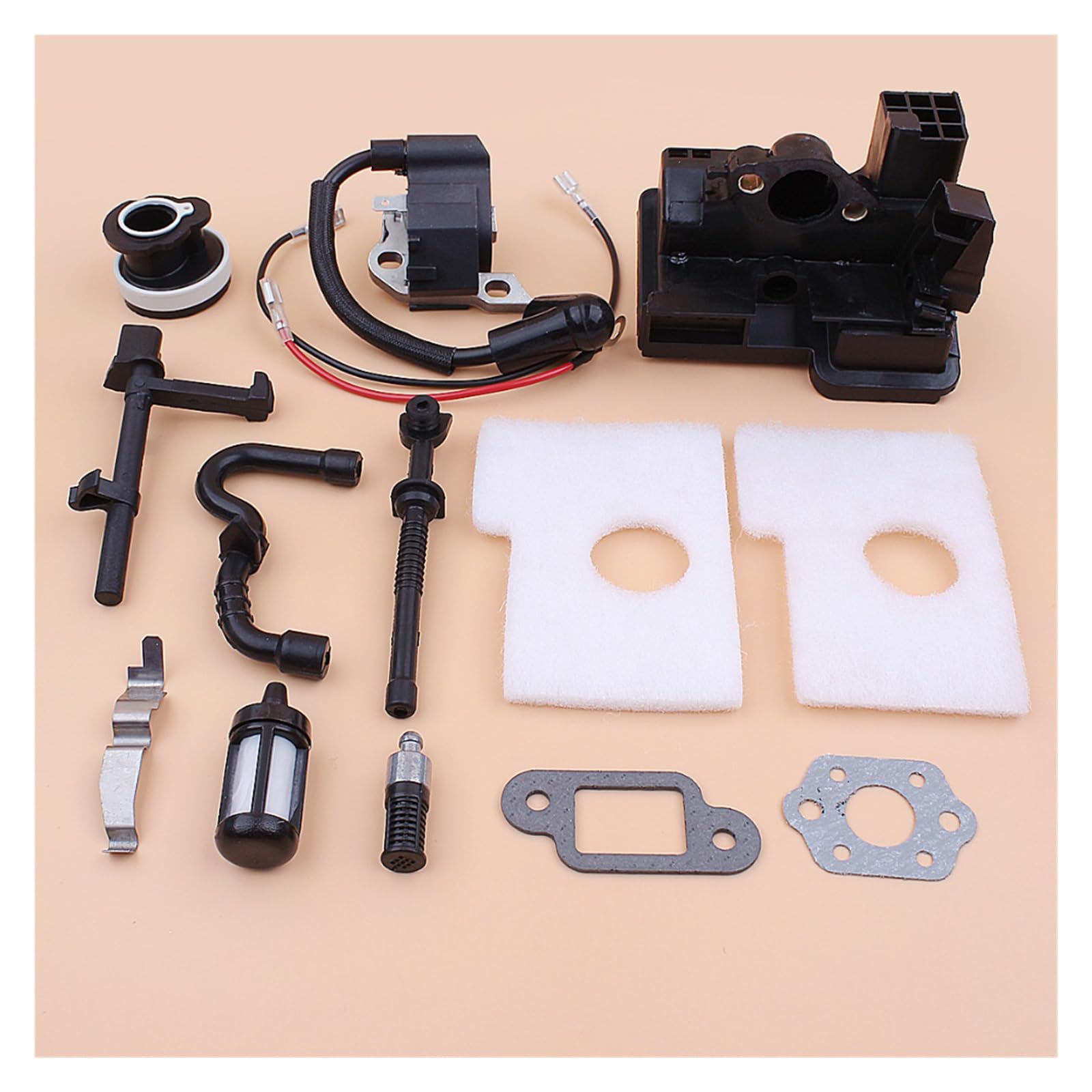 Módulo de bobina de encendido Colector de admisión de filtro de aire apto for STIHL MS180 MS170 MS 180 170 018 017 Repuestos de sierras de cadena de motosierra de gasolina