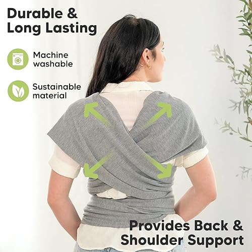 Miniatura 5 de KeaBabies Mochila portabebés y bolsa de pañales  Bolsas de viaje para bebés multifunción impermeables  Todo en 1 Original transpirable Baby Sling,