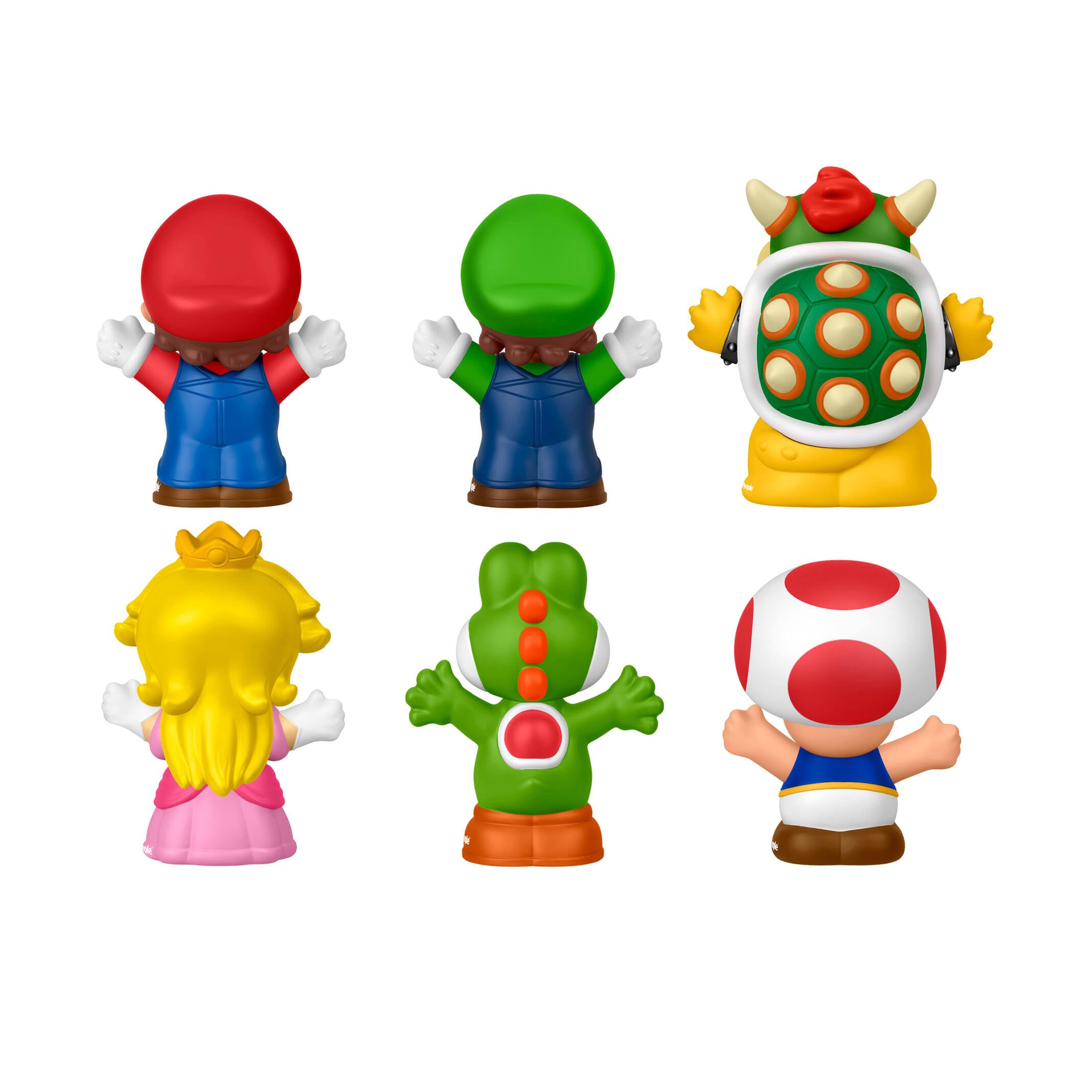 Fisher-Price Little People My Mario Juguete para niños pequeños, Conjunto de Figuras con 6 Personajes para niños y niñas en Edad Preescolar, a Partir de 18 Meses, JHG63