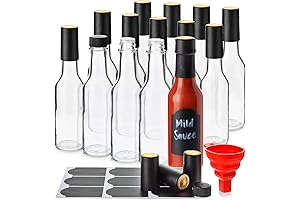 Talented Kitchen 5oz Hot Sauce Bottle Labels Kit