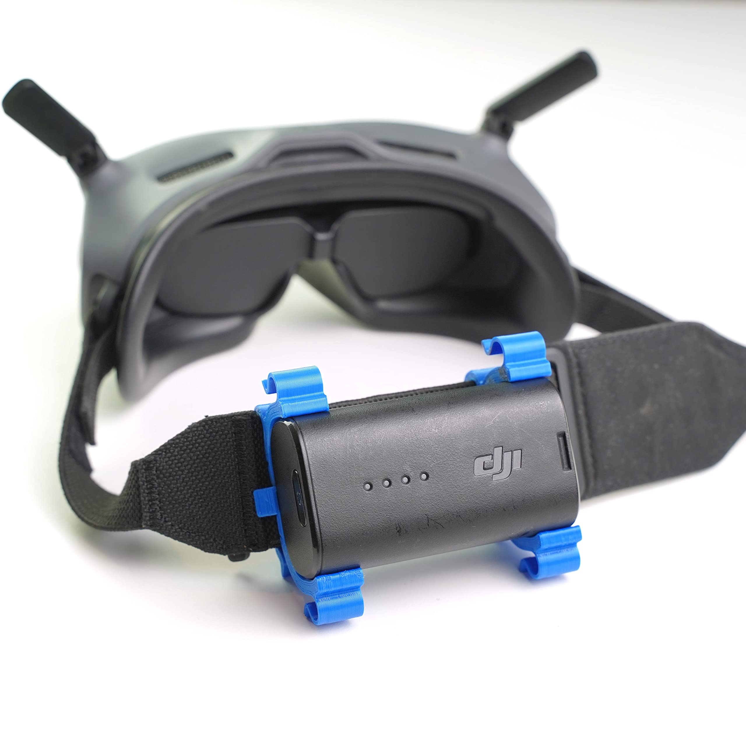 Batterie Halterung passend für DJI Goggles 2/ V2 FPV Brille (für Avata, DJI FPV Drohne) (Blau) Spielzeug