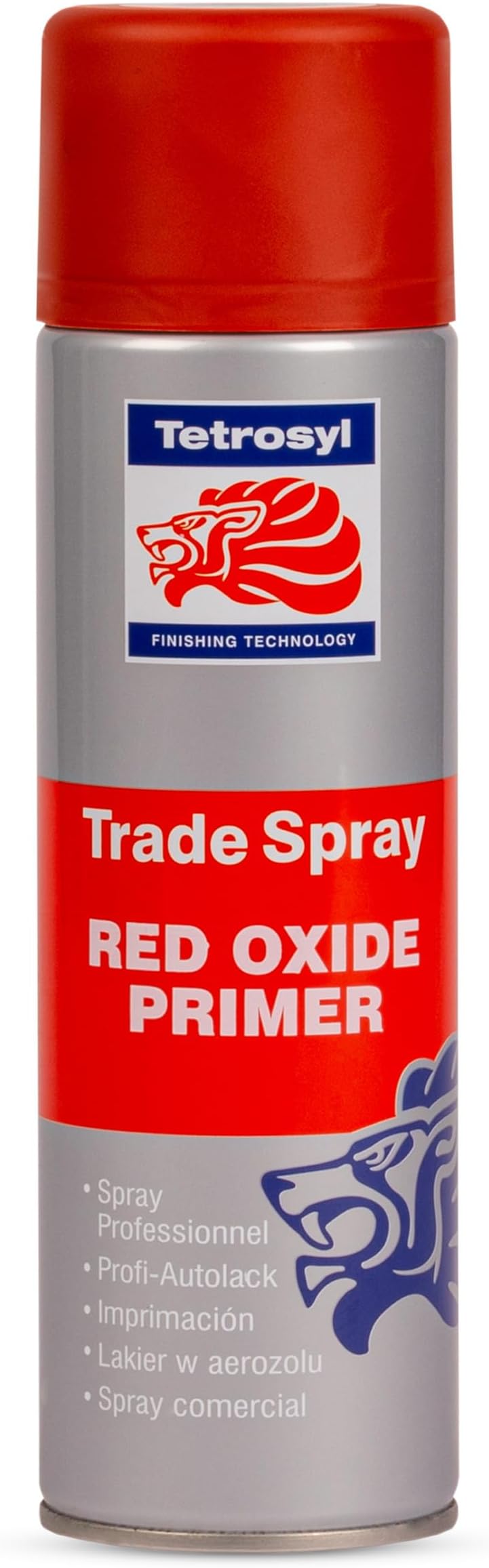 Trade Spray Red Oxide Primer 500ml – Fast-Drying Acrylic Aerosol with Adjustable Nozzle for Spray-Gun Finish, Vehicle Primer & Surface Preparation