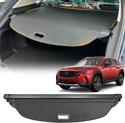 Cubierta de carga para Mazda CX-50 2023, 2024 2025, cubierta trasera retráctil mejorada compatible con Mazda CX-50, cubierta de seguridad para