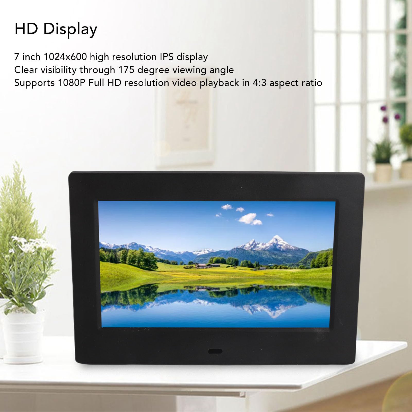 Cadre Photo Numérique Intelligent WiFi, écran Tactile LCD IPS de 10,1 Pouces, Rotation Automatique, Mémoire de 16 Go, Partagez des Moments Instantanément Via L'application Frameo