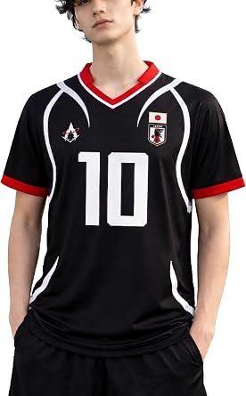 Unisex Anime Jersey T Shirts for Men and Women, Japan U20 Away Printed Anime Jersey Tee
