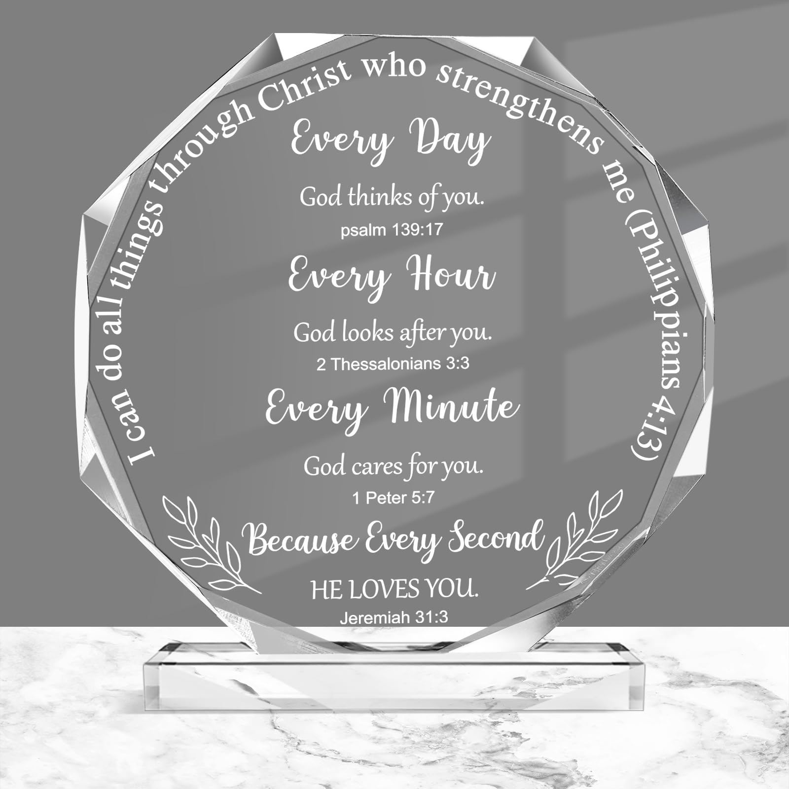 Kigley Christian Gifts for Men Inspirational Spiritual Religious Bible Verses Plaque Thank You Appreciation Gifts Signs Catholic Bible Verses for
