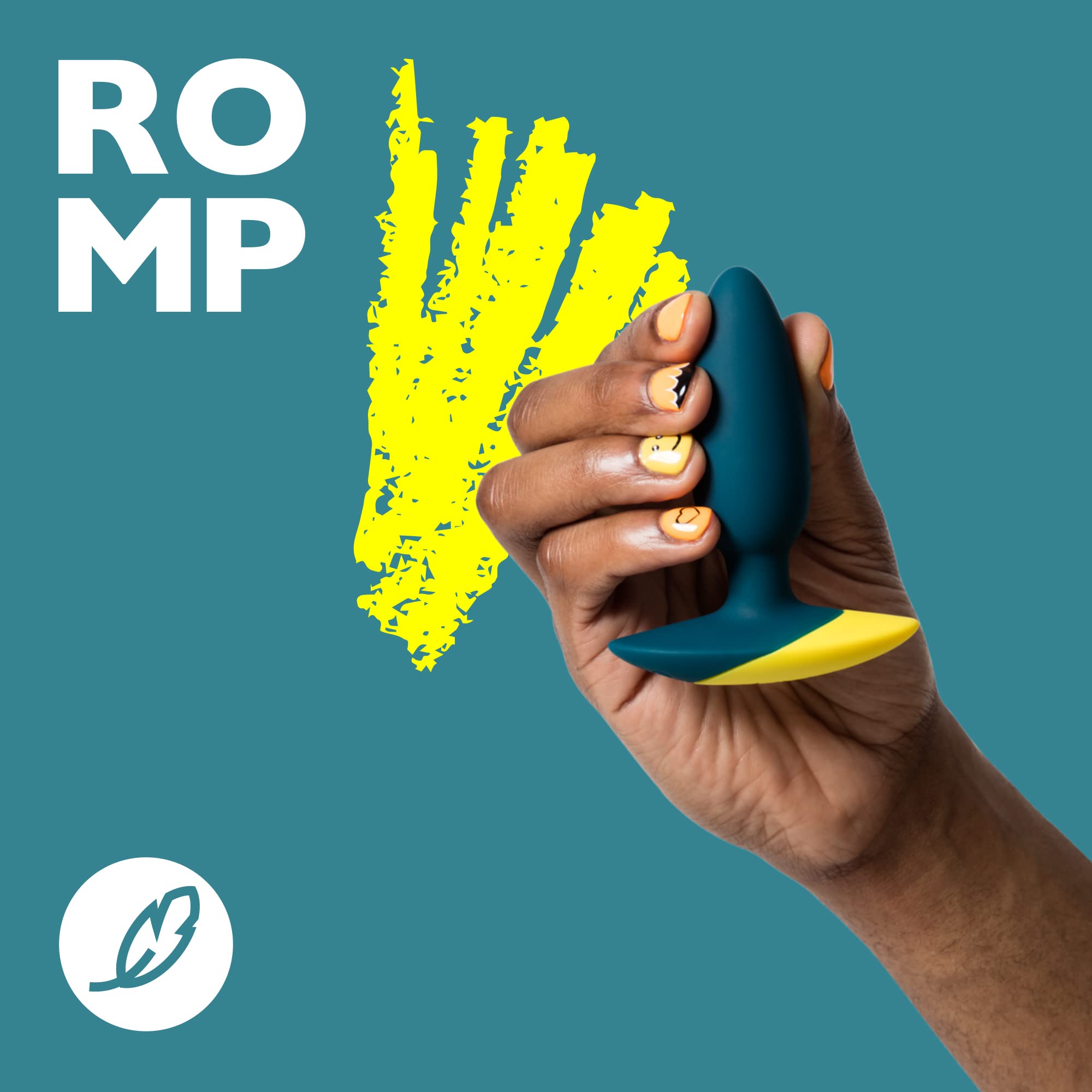 ROMP Bass Plug Anale Vibrante | Vibratore Butt in Silicone | Sex Toy per Giochi Erotici Uomo Donna Coppie | Silenzioso Impermeabile | Ricaricabile