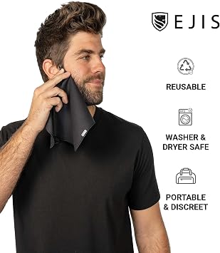 Ejis Men's Sweat Rags - Sweat Absorbing Handkerchiefs,12x12, 5 Pack
