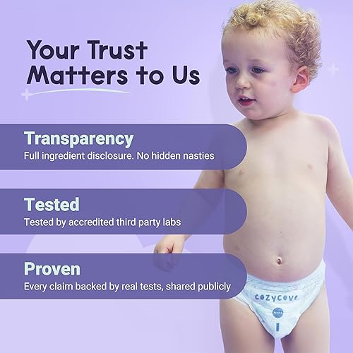 Miniatura 7 de Cozycove Pantalones de entrenamiento, pañales Play Hard Slim Active Pants talla 6 (26-37 libras), 1 paquete de 20 unidades