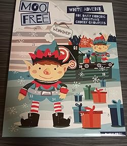 Amazon.com : MOO FREE Kids White Alternative Advent Calendar, 70 GR :  Grocery & Gourmet Food