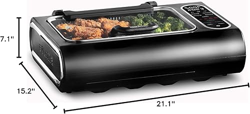 Miniatura 9 de Gormia Foodstation Smokless grill and Airfryer - extra large - new model