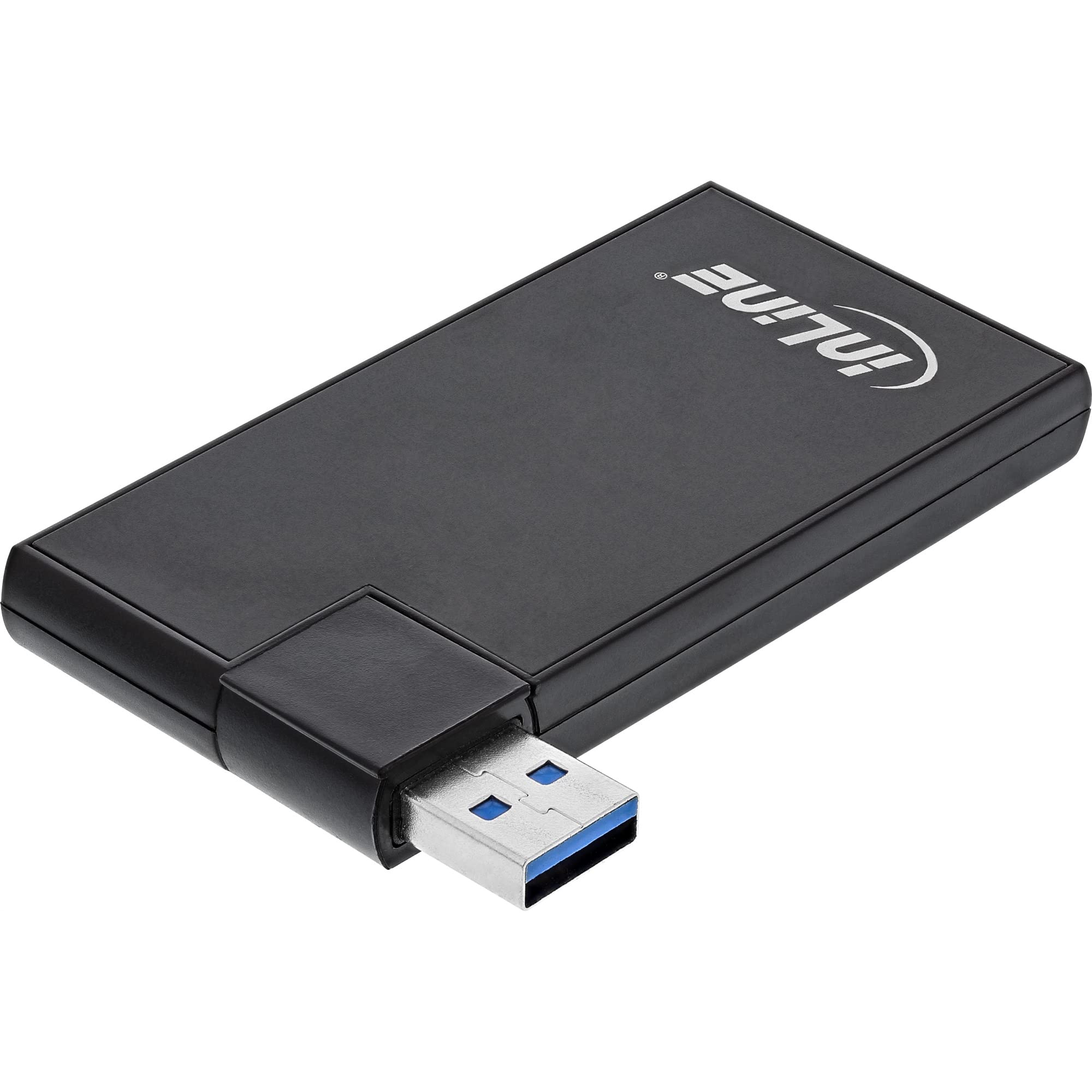 InLine 35391 180 Twist Hub USB 3.0 4 Port Rotatable Black